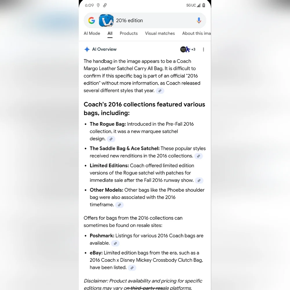 Coach Margot Vibrant Blue Satchel 💙 Rare Blue 💙 2016 Edition 💙 SUMMER COLOR - Picture 9 of 10